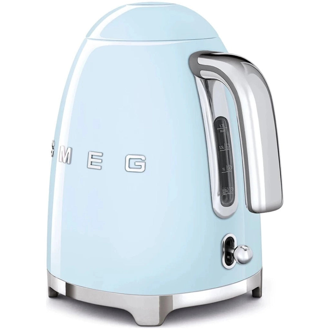 Smeg Retro 50's Style 1.7 Litre Kettle | Pastel Blue Smeg Kettle Euronics Ireland