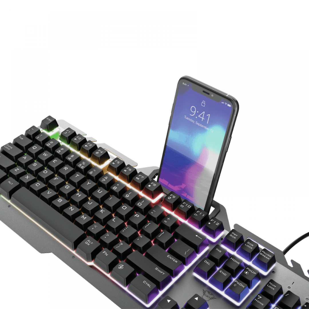 Trust GXT853 Esca Metal Rainbow Gaming Keyboard Trust Keyboard Euronics Ireland