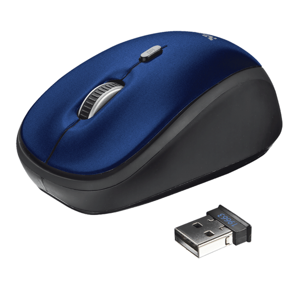 Trust Yvi Optical Wireless Mouse | Blue Trust Mouse Euronics Ireland