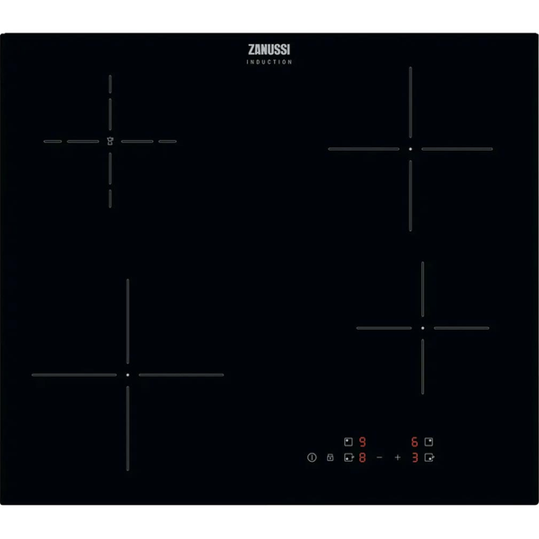 Zanussi 59cm Induction Ceramic Hob | ZITN641K Zanussi Hob Euronics Ireland