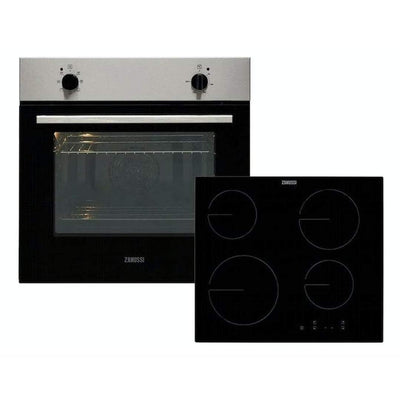 Zanussi 60cm Built-In Single Oven & Hob | Stainless Steel Zanussi Oven Euronics Ireland